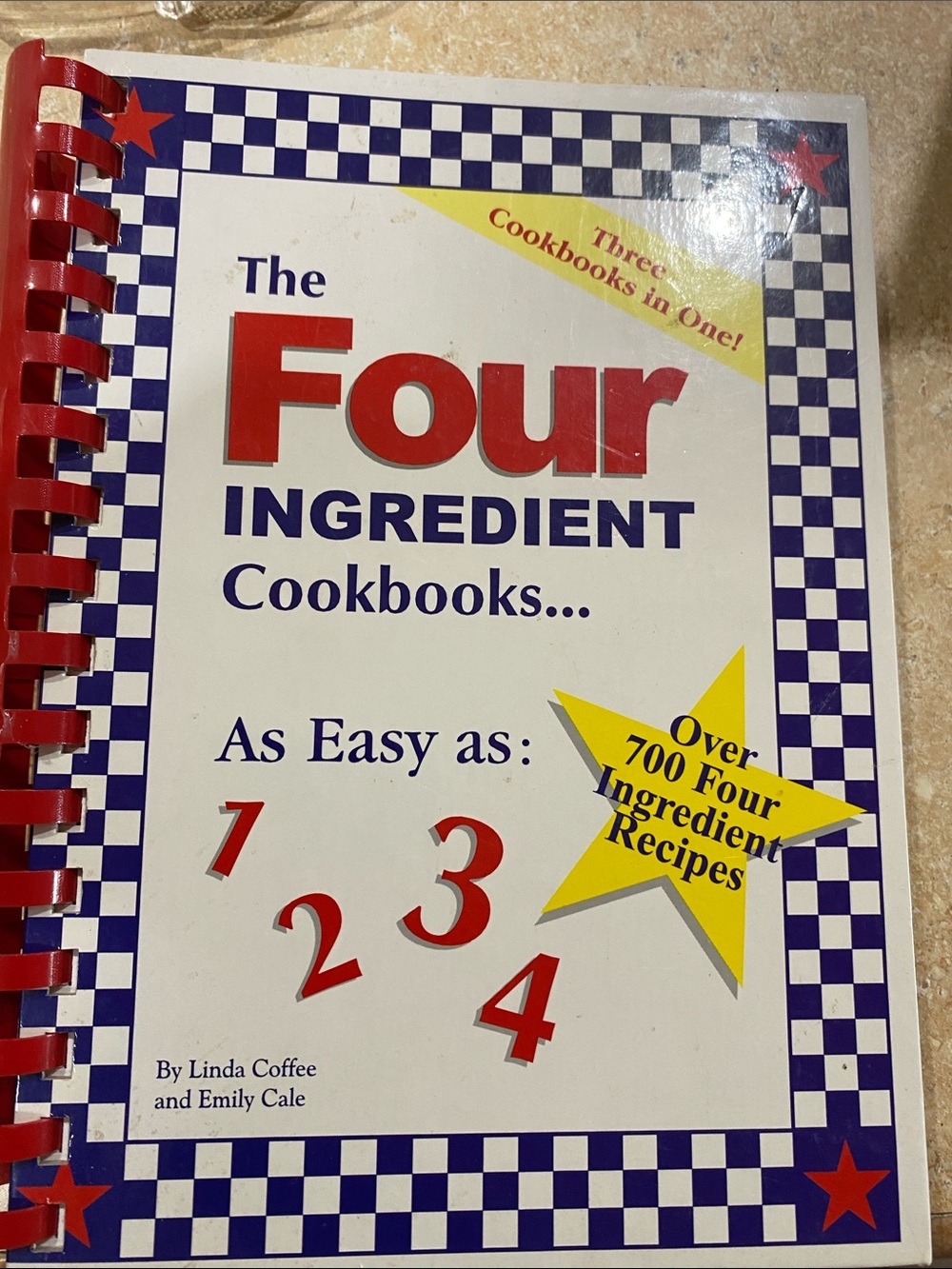 The Four Ingredient Cookbooks - White & Red Cover over 700 4 ingredient recipes